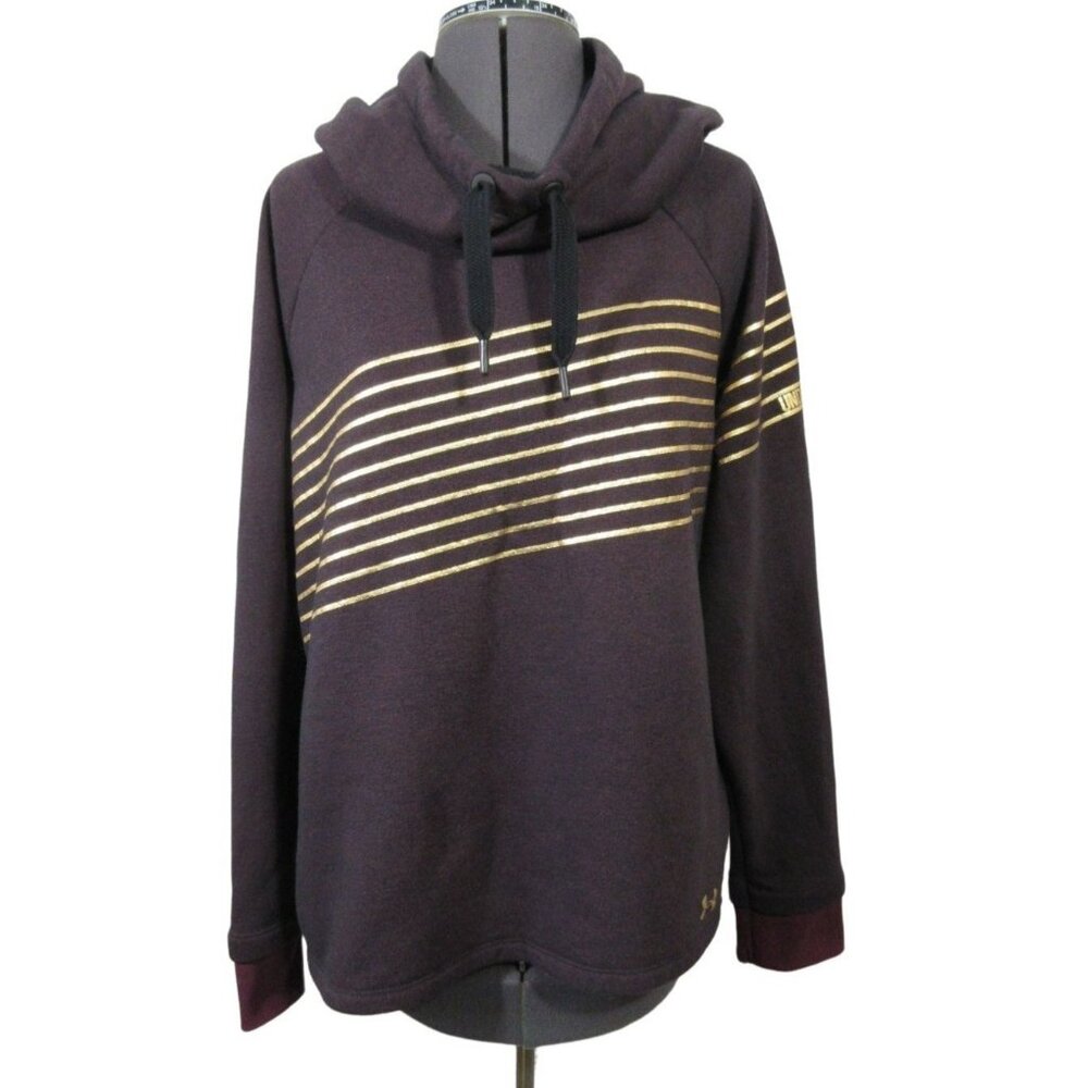 Under‎ Armour women's Threadborne loose fit fleece activewear pullover hoodie L